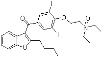CAS # 318267-30-0, Amiodarone N-oxide, (2-Butyl-3-benzofuranyl)[4-(2-(diethylamino)ethoxy)-3,5-diiodophenyl]methanone