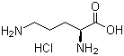L-鸟氨酸盐酸盐分子结构 (CAS 3184-13-2)