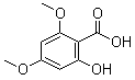 2-羟基-4,6-二甲氧基苯甲酸分子结构 (CAS 3187-19-7)