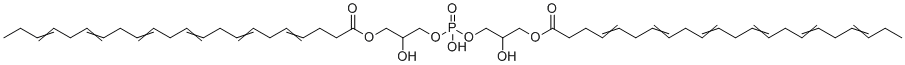 CAS # 319003-15-1, di-22:6-BMP, 1,1'-[Phosphinicobis[oxy[(2S)-2-hydroxy-3,1-propanediyl]]] di-(4Z,7Z,10Z,13Z,16Z,19Z)-4,7,10,13,16,19-docosahexaenoate