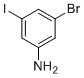 structure of CAS# 31948-87-5, 3-Bromo-5-iodoaniline