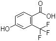 4-羟基-2-三氟甲基苯甲酸分子结构 (CAS 320-32-1)