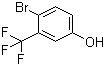 4-Bromo-3-(trifluoromethyl)phenol molecular structure (CAS 320-49-0)