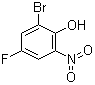 structure of CAS# 320-75-2, 2-Bromo-4-fluoro-6-nitrophenol