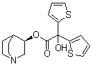CAS 登录号：320347-97-5, (R)-奎宁环-3-基 羟基二(2-噻吩基)乙酸酯
