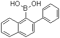 (2-苯基-1-萘基)硼酸分子结构 (CAS 320381-26-8)