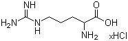 structure of CAS# 32042-43-6, DL-Arginine hydrochloride