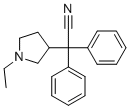 CAS 登录号：3212-87-1, 2-(1-乙基吡咯烷-3-基)-2,2-二苯基乙腈