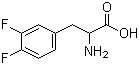 structure of CAS# 32133-36-1, DL-3,4-Difluorophenylalanine