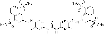 structure of CAS# 3214-47-9, Direct Yellow 50