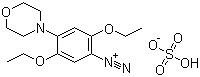 CAS 登录号：32178-39-5, 2,5-二乙氧基-4-(4-吗啉基)重氮苯硫酸盐