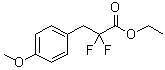 alpha,alpha-二氟-4-甲氧基苯丙酸乙酯分子结构 (CAS 321856-71-7)