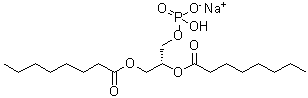 CAS # 321883-54-9, Octanoic acid (1R)-1-[(phosphonooxy)methyl]-1,2-ethanediyl ester monosodium salt