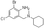 CAS 登录号：32193-43-4, 2-氨基-3-溴-5-氯-N-环己基-N-甲基苯甲胺