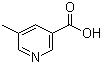 5-甲基烟酸分子结构 (CAS 3222-49-9)