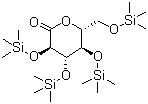 2,3,4,6-四-O-三甲基硅基-D-葡萄糖酸内酯分子结构 (CAS 32384-65-9)