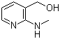 structure of CAS# 32399-12-5, 2-(Methylamino)pyridine-3-methanol