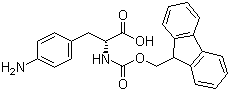 4-氨基-N-[芴甲氧羰基]-D-苯丙氨酸分子结构 (CAS 324017-21-2)