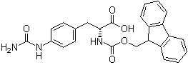 4-[(Aminocarbonyl)amino]-N-[(9H-fluoren-9-ylmethoxy)carbonyl]-D-phenylalanine molecular structure (CAS 324017-22-3)