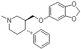 CAS 登录号：324023-99-6, (3S,4R)-3-[(1,3-苯并二氧杂环戊烯-5-基氧基)甲基]-1-甲基-4-苯基哌啶