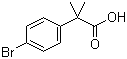 structure of CAS# 32454-35-6, 2-(4-Bromophenyl)-2-methylpropionic acid