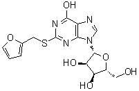 2-(Furfurylthio)inosine molecular structure (CAS 32465-60-4)