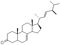 麦角甾-7,22-二烯-3-酮分子结构 (CAS 32507-77-0)