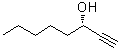 structure of CAS# 32556-71-1, (S)-1-Octyn-3-ol