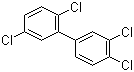structure of CAS# 32598-11-1, 2,3',4',5-Tetrachlorobiphenyl