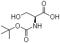 structure of CAS# 3262-72-4, Boc-L-Serine