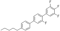 2',3,4,5-Tetrafluoro-4''-pentyl-1,1':4',1''-terphenyl molecular structure (CAS 326894-64-8)