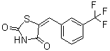 5-[[3-(Trifluoromethyl)phenyl]methylene]-2,4-thiazolidinedione molecular structure (CAS 327033-36-3)