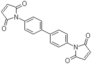 CAS # 3278-30-6, 4,4'-Bis(maleimido)-1,1'-biphenyl, 1-[4-[4-(2,5-Dioxopyrrol-1-yl)phenyl]phenyl]pyrrole-2,5-dione