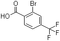 2-溴-4-三氟甲基苯甲酸分子结构 (CAS 328-89-2)