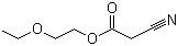 structure of CAS# 32804-77-6, 2-Ethoxyethyl cyanoacetate