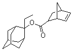 2-乙基金刚烷-2-基 二环[2.2.1]庚-5-烯-2-甲酸酯分子结构 (CAS 328087-87-2)