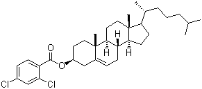 胆甾烯基 2,4-二氯苯甲酸酯分子结构 (CAS 32832-01-2)