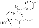 structure of CAS# 3284-52-4, Ethyl 3-hydroxy-3-methyl-1-tosylpyrrolidine-2-carboxylate