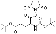 structure of CAS# 32886-55-8, (4S)-4-[[(1,1-Dimethylethoxy)carbonyl]amino]-5-[(2,5-dioxo-1-pyrrolidinyl)oxy]-5-oxopentanoic acid 1,1-dimethylethyl ester