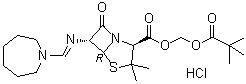structure of CAS# 32887-03-9, Pivmecillinam hydrochloride