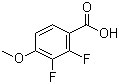 2,3-二氟-4-甲氧基苯甲酸分子结构 (CAS 329014-60-0)