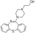 CAS 登录号：329216-67-3, 4-二苯并[b,f][1,4]硫氮杂卓-11-基-1-哌嗪乙醇