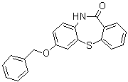 CAS 登录号：329217-07-4, 7-(苯基甲氧基)二苯并[b,f][1,4]硫氮杂卓-11(10H)-酮