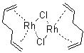 structure of CAS# 32965-49-4, Chloro(1,5-hexadiene) rhodium dimer