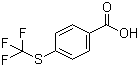 4-三氟甲硫基苯甲酸分子结构 (CAS 330-17-6)