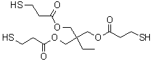 structure of CAS# 33007-83-9, Trimethylolpropane tris(3-mercaptopropionate)