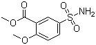 2-甲氧基-5-磺酰胺苯甲酸甲酯分子结构 (CAS 33045-52-2)
