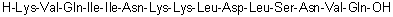 L-Lysyl-L-valyl-L-glutaminyl-L-isoleucyl-L-isoleucyl-L-asparaginyl-L-lysyl-L-lysyl-L-leucyl-L-alpha-aspartyl-L-leucyl-L-seryl-L-asparaginyl-L-valyl-L-glutamine molecular structure (CAS 330456-39-8)