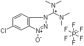 5-Chloro-1-[bis(dimethylamino)methylene]-1H-benzotriazolium 3-oxide hexafluorophosphate molecular structure (CAS 330645-87-9)