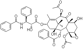 CAS # 33069-62-4, Paclitaxel, 7,11-Methano-5H-cyclodeca[3,4]benz[1,2-b]oxete benzenepropanoic acid deriv., Taxal, Taxol A